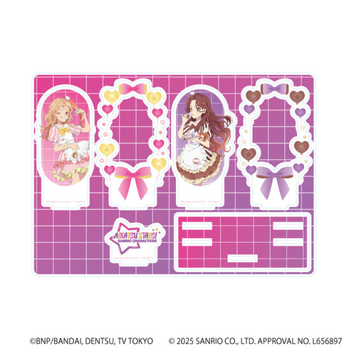『アイカツスターズ!×サンリオキャラクターズ』プレミアム アクリルジオラマプレート03/C ver.(コラボイラスト(等身))